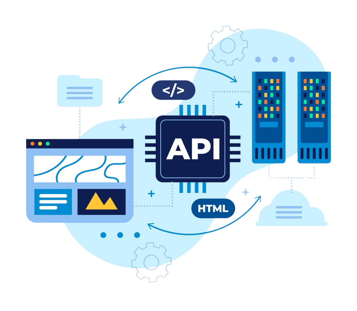 API Integration and Platform Access Illustration
